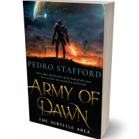 3D view of Raw Sienna #14610 - Premade Apocalyptica Book Cover