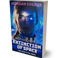 Tablet view of Pink Swan #15442 - Premade Science Fiction Book Cover