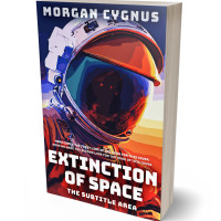 3D view of Premade Science Fiction Book Cover - Petite Orchid