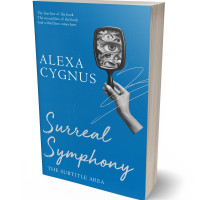 Tablet view of Denim #15541 - Premade Abstract Book Cover