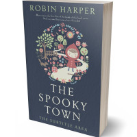 3D view of Premade Children's Book Cover - Oxford Blue