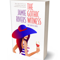 3D view of Premade Chick Lit Book Cover - Blue Gem