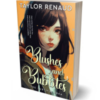 3D view of Premade Teen & Young Adult Book Cover - Gold Sand