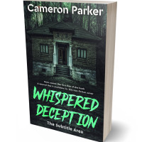 3D view of Premade Mystery & Thriller & Suspense Book Cover - Outer Space