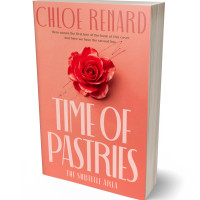 3D view of Premade Romance Book Cover - Apricot