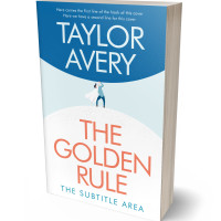 3D view of Tory Blue #17022 - Premade Abstract Book Cover | BookCoverZone