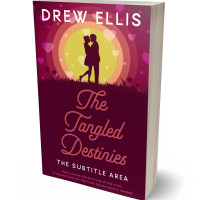 3D view of Premade Romance Book Cover - Mulberry Wood