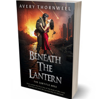 3D view of Antique Brass #17367 - Premade Romance Book Cover