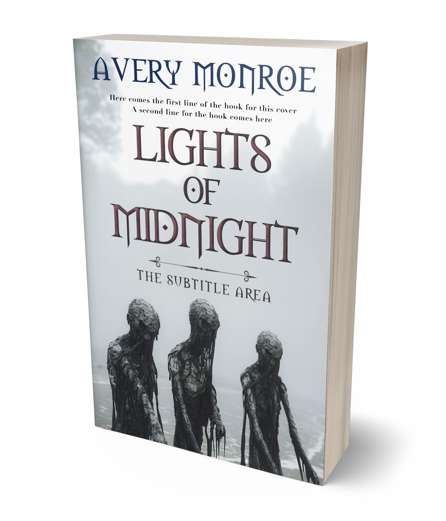 3D view of Iron #17626 - Premade Horror Book Cover | BookCoverZone*