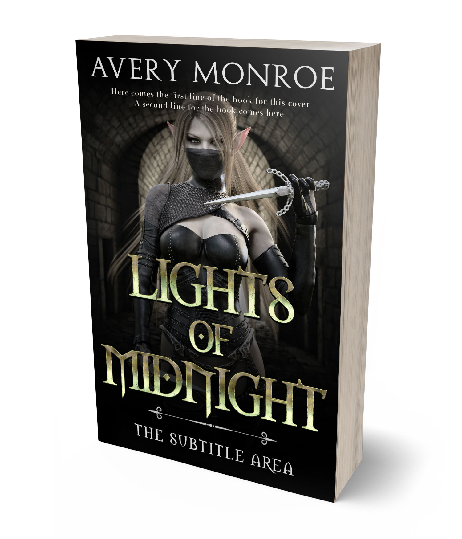 3D view of Rangoon Green #17630 - Premade Fantasy Book Cover | BookCoverZone*