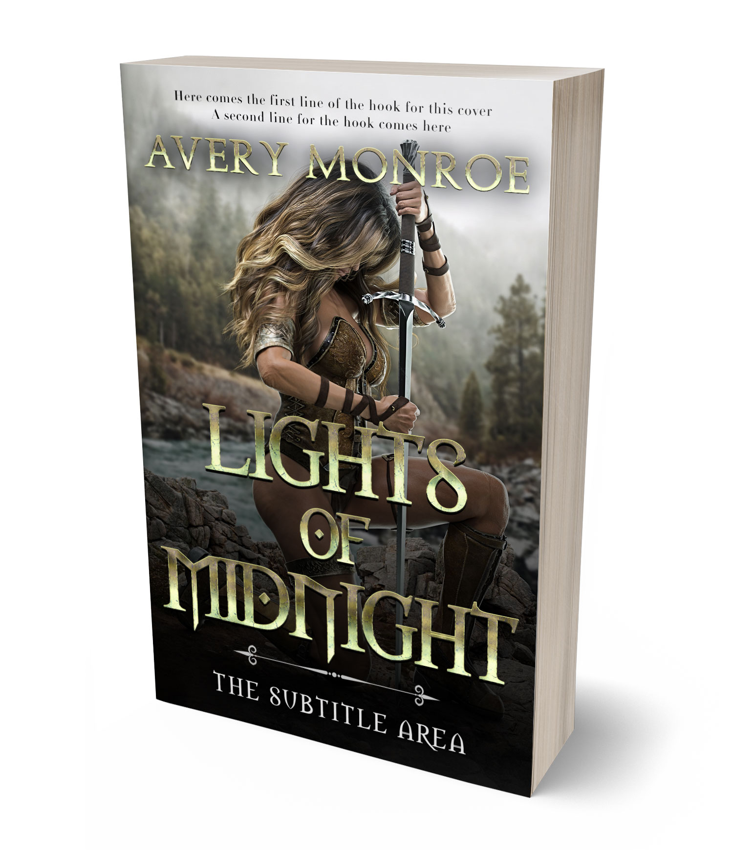 3D view of Zeus #17631 - Premade Fantasy Book Cover | BookCoverZone*