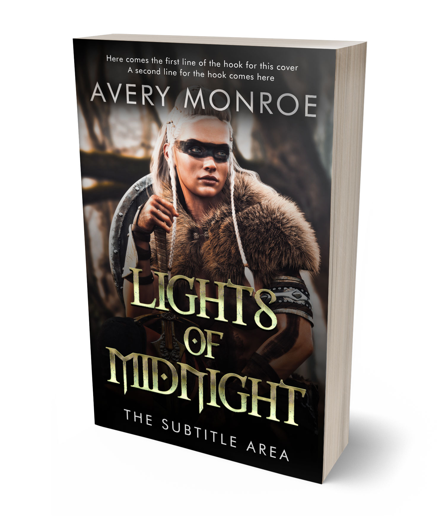 3D view of Rodeo Dust #17638 - Premade Fantasy Book Cover | BookCoverZone*