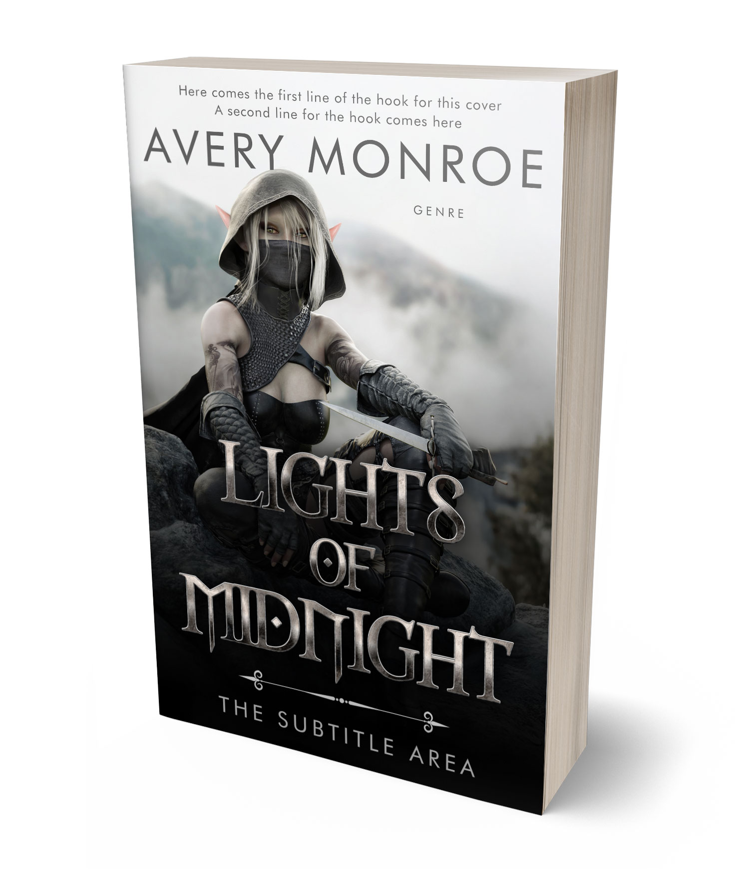 3D view of Tuatara #17643 - Premade Fantasy Book Cover | BookCoverZone*