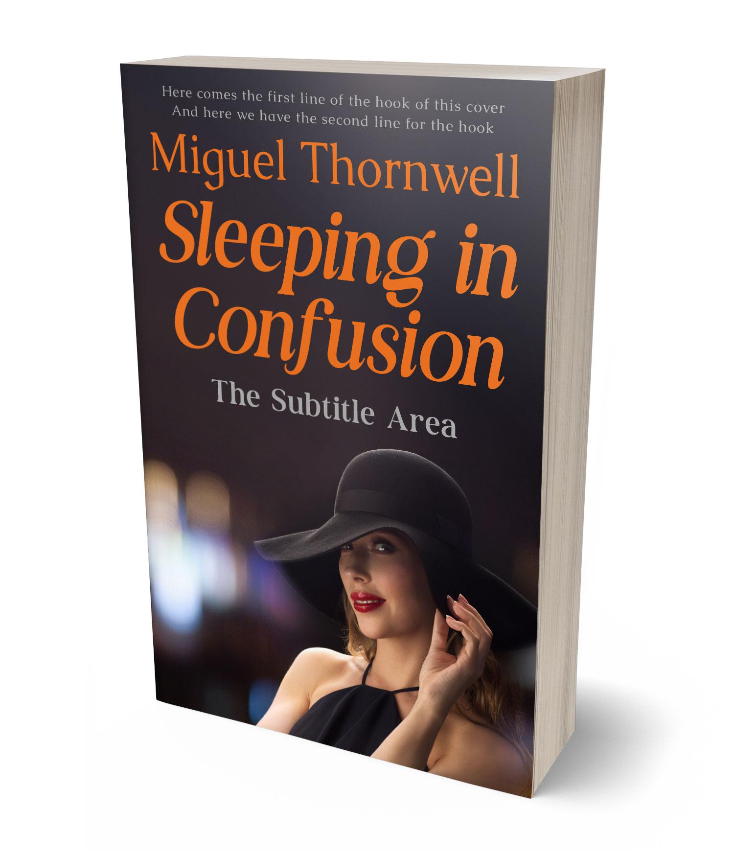 3D view of Thunder #17660 - Premade Mystery & Thriller & Suspense Book Cover | BookCoverZone*