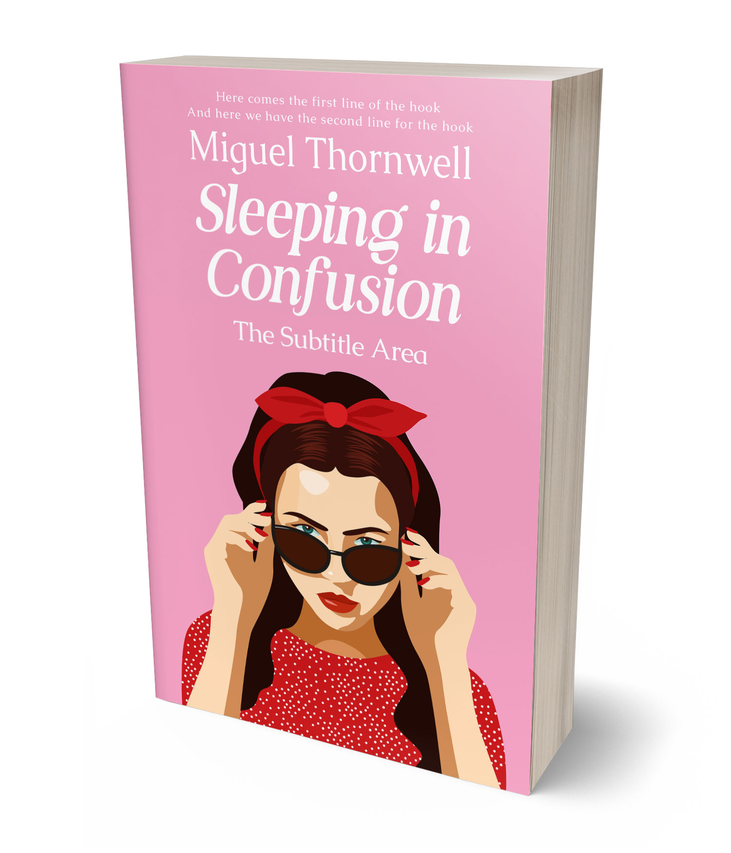 3D view of Illusion #17666 - Premade Chick Lit Book Cover | BookCoverZone*