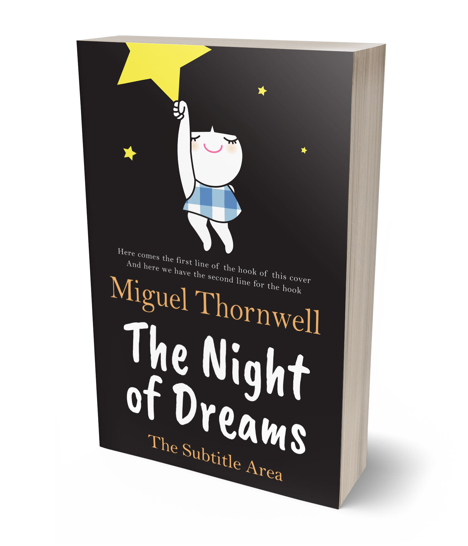 3D view of Thunder #17669 - Premade Children's Book Cover | BookCoverZone*