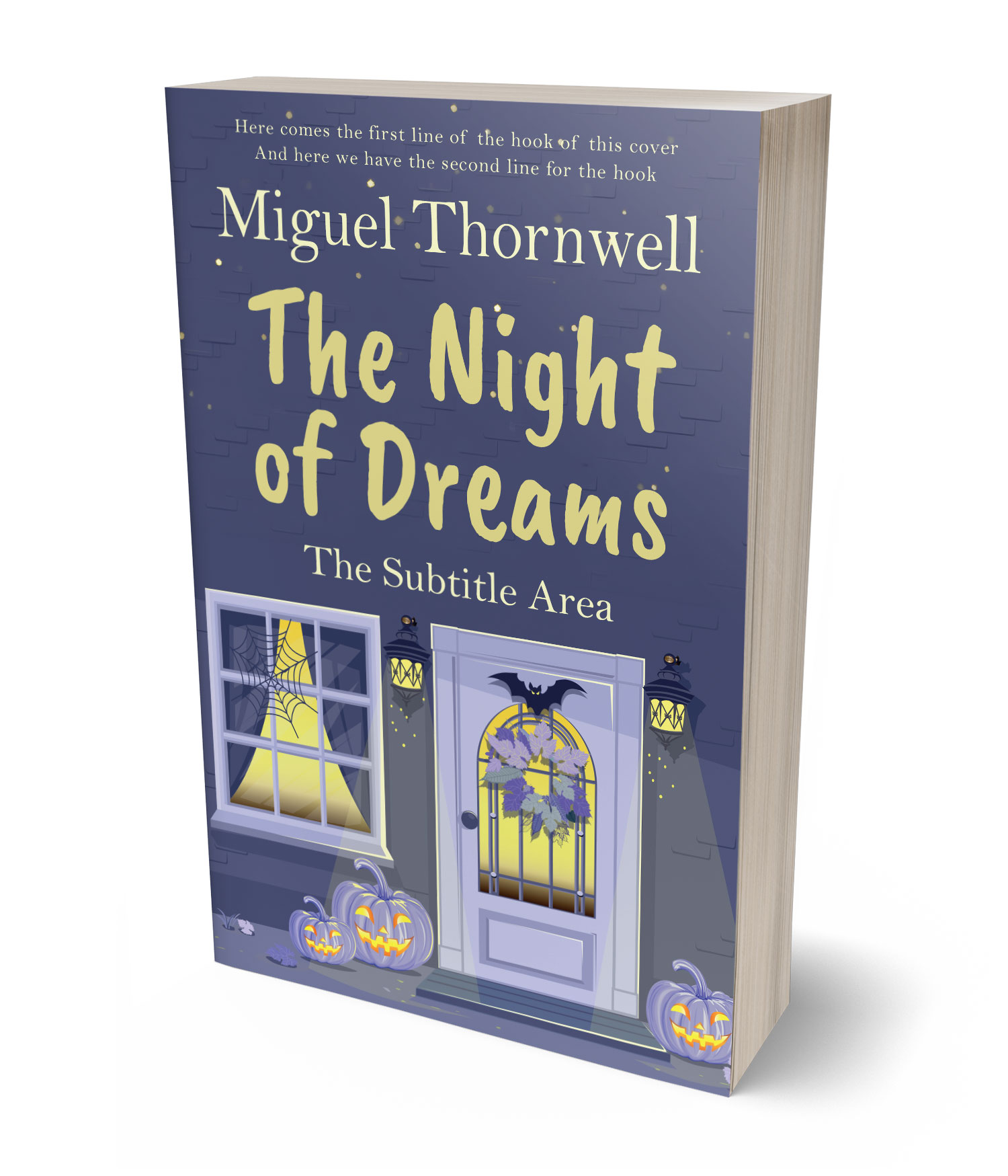 3D view of Premade Horror Book Cover - Comet