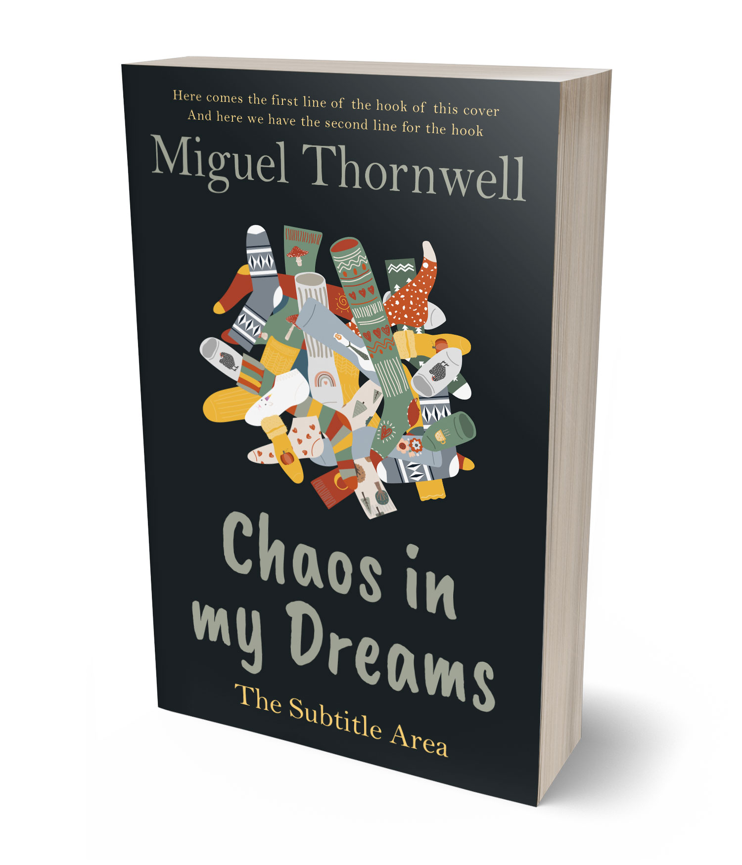 3D view of Premade Chick Lit Book Cover - Outer Space