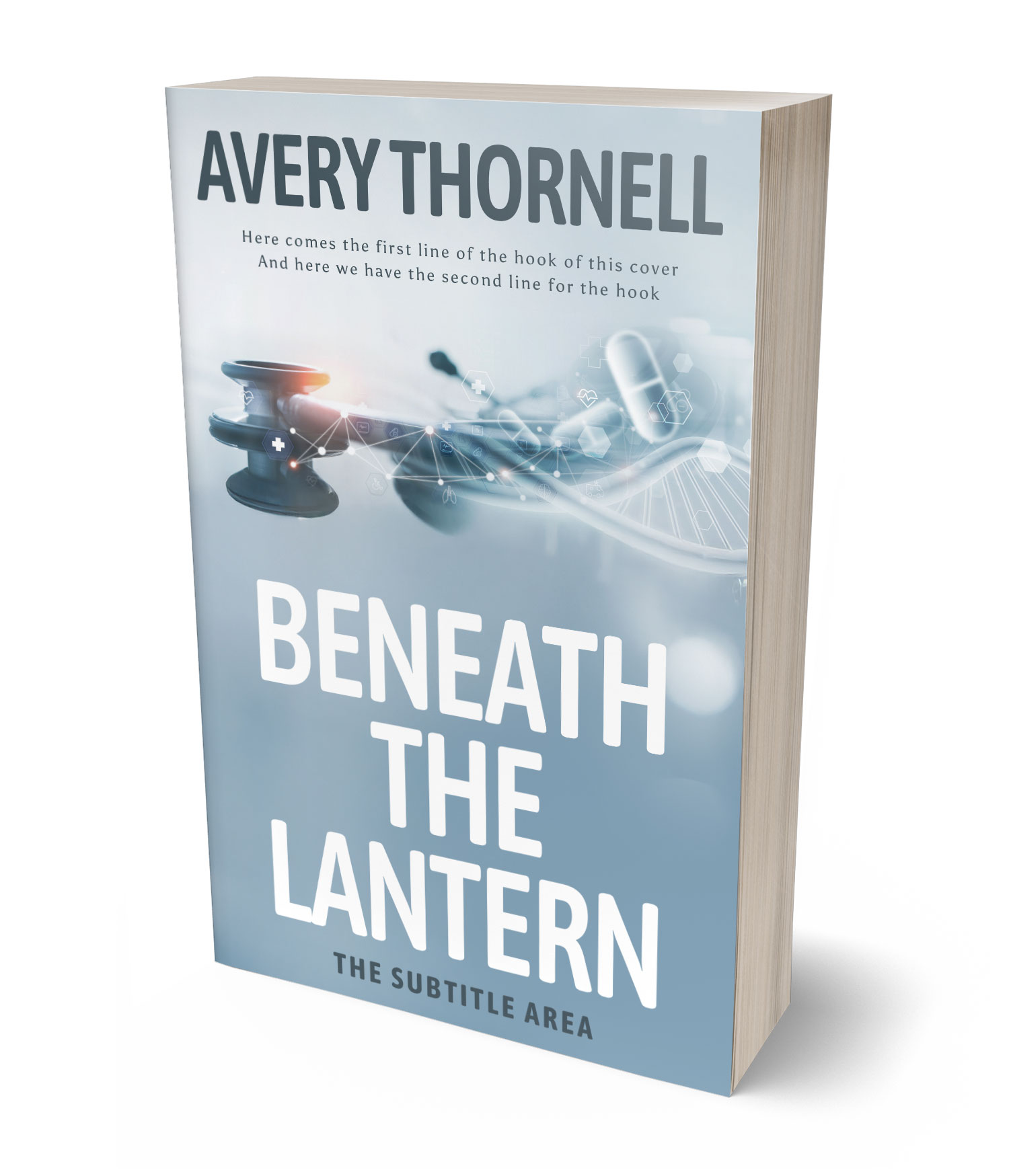 3D view of Custom & Premade Science & Nature Book Cover - Casper #17730 | BookCoverZone*