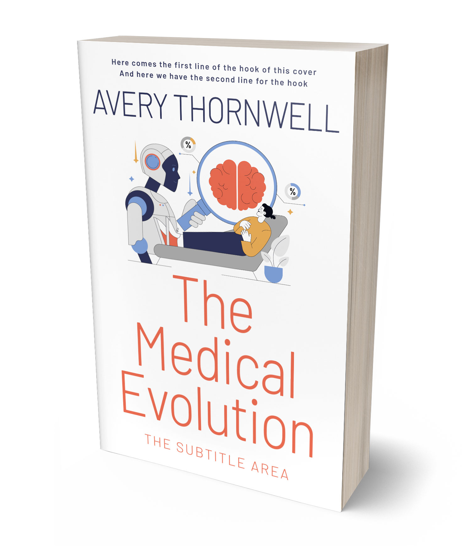 3D view of Custom & Premade Science & Nature Book Cover - Mischka #17742 | BookCoverZone*