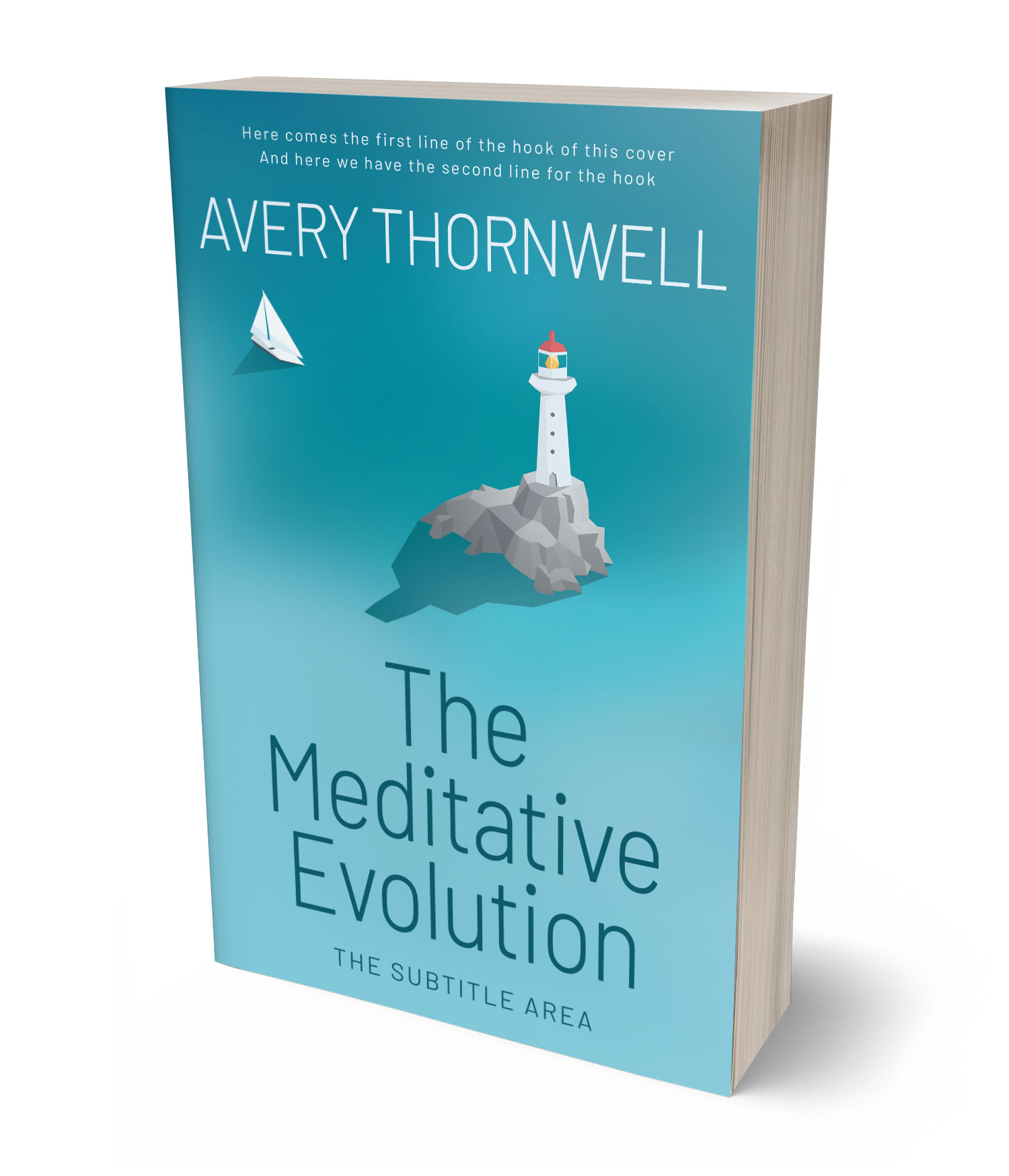 3D view of Custom & Premade Travel Book Cover - Pelorous #17749 | BookCoverZone*