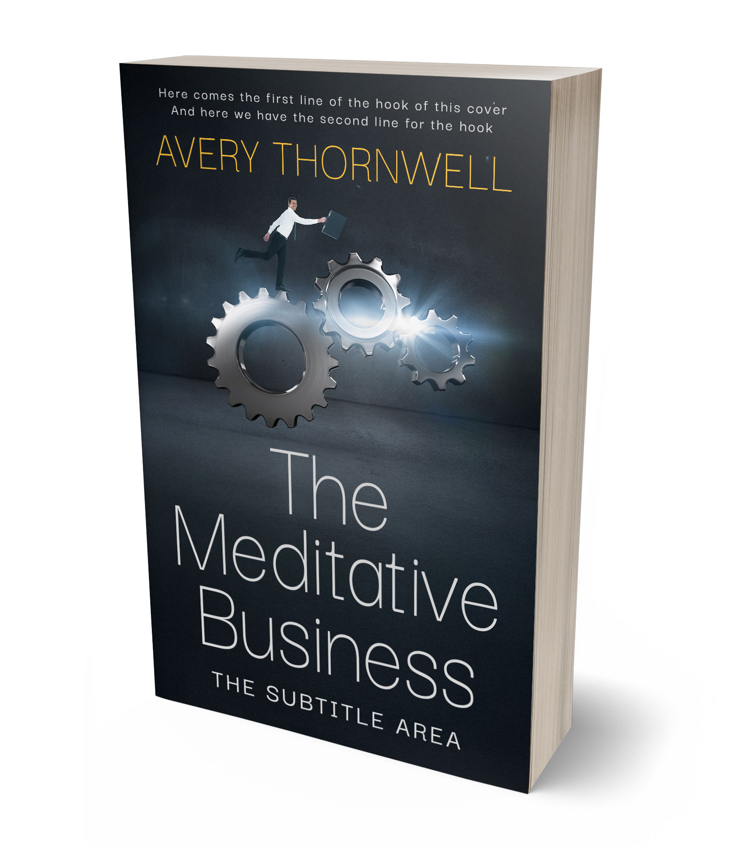 3D view of Custom & Premade Self-Improvement & Self-Help Book Cover - Ebony Clay #17753 | BookCoverZone*