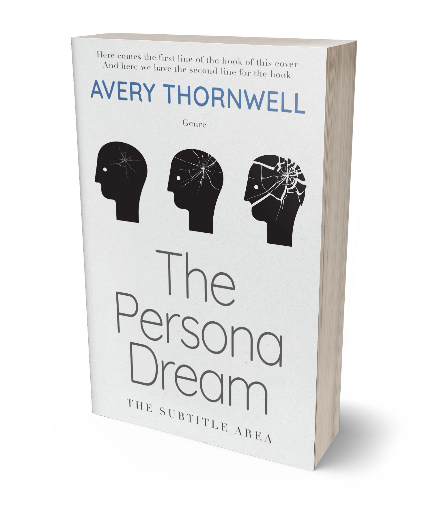 3D view of Custom & Premade Mystery & Thriller & Suspense Book Cover - Black Haze #17773 | BookCoverZone*