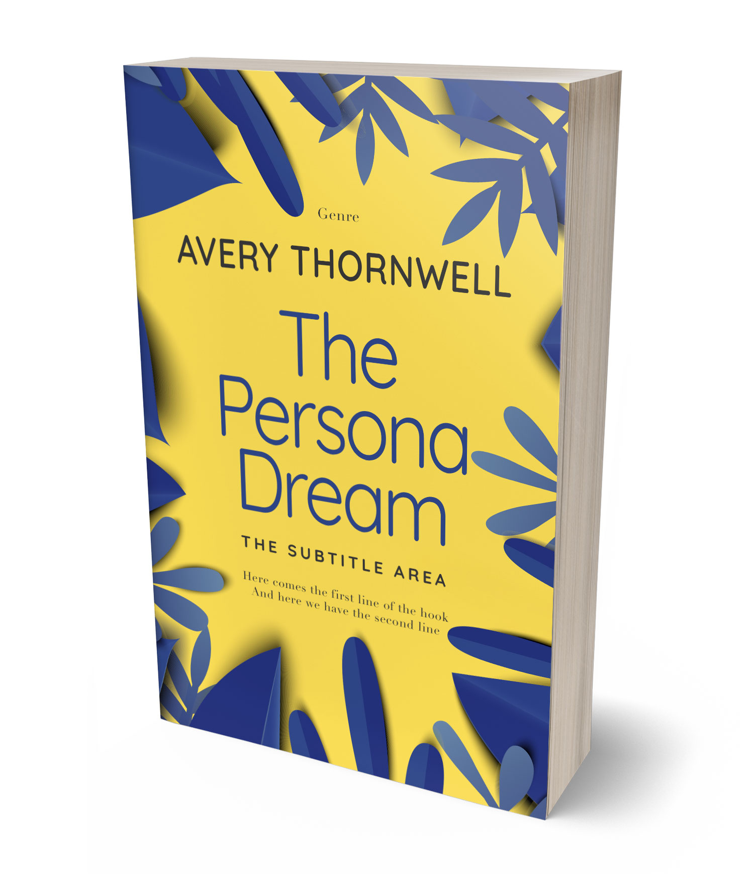 3D view of Custom & Premade Nature Book Cover - Cream Can #17774 | BookCoverZone*