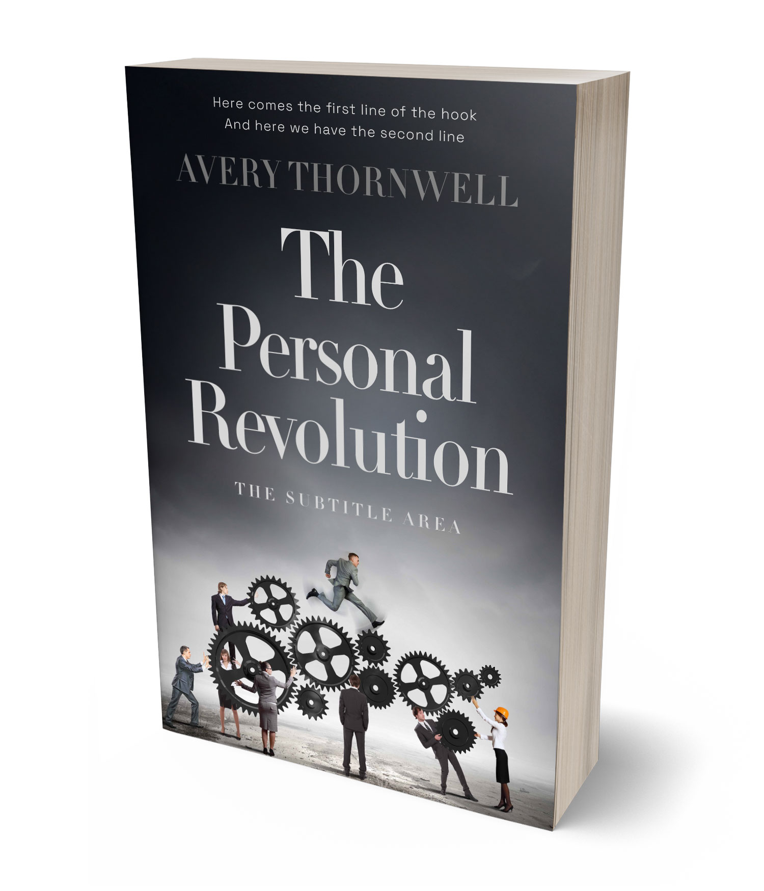 3D view of Custom & Premade Self-Improvement & Self-Help Book Cover - Shark #17785 | BookCoverZone*