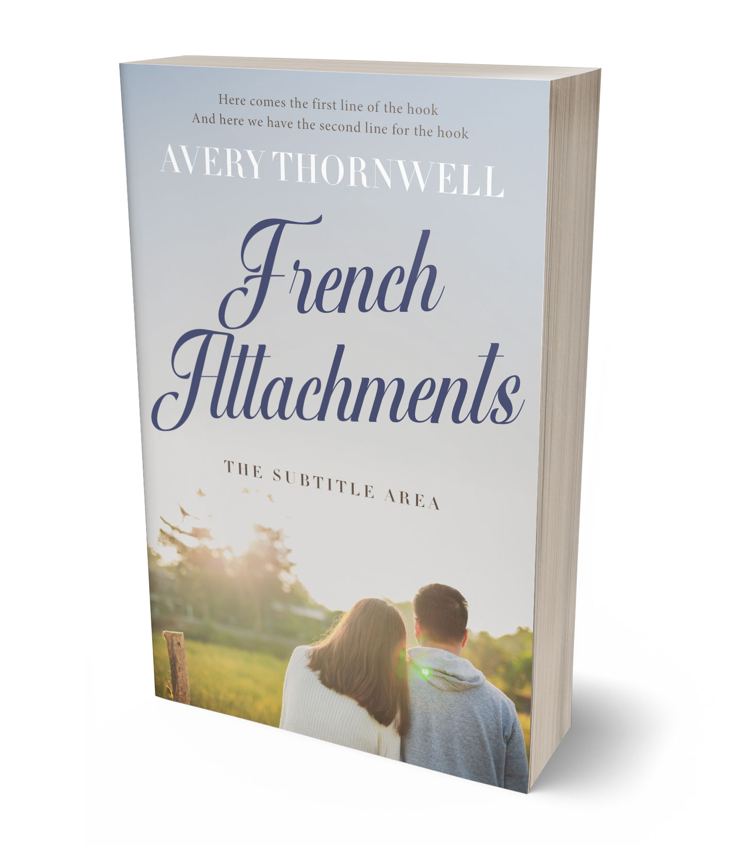 3D view of Custom & Premade Romance Book Cover - Iron #17787 | BookCoverZone*