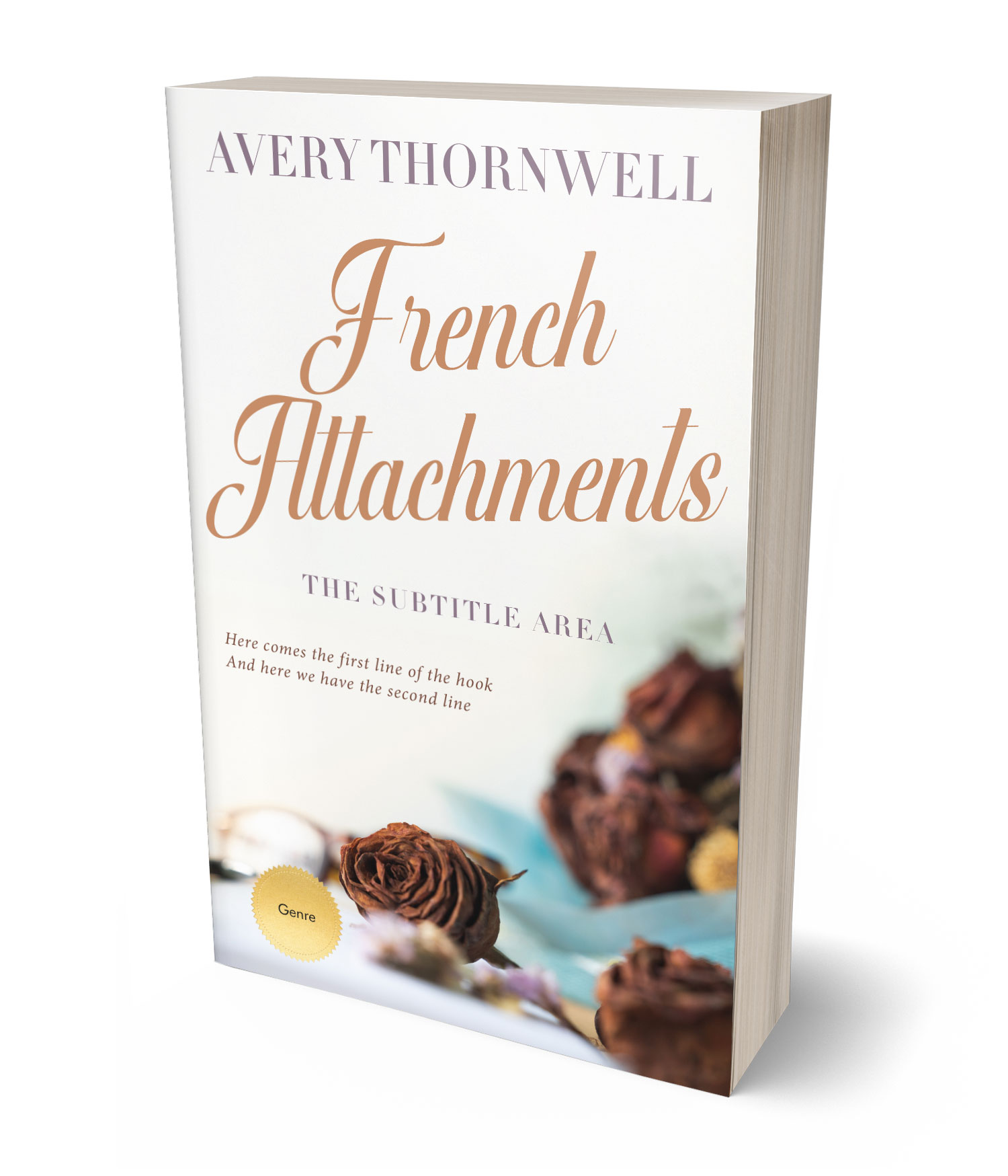 3D view of Custom & Premade Romance Book Cover - Rock #17789 | BookCoverZone*