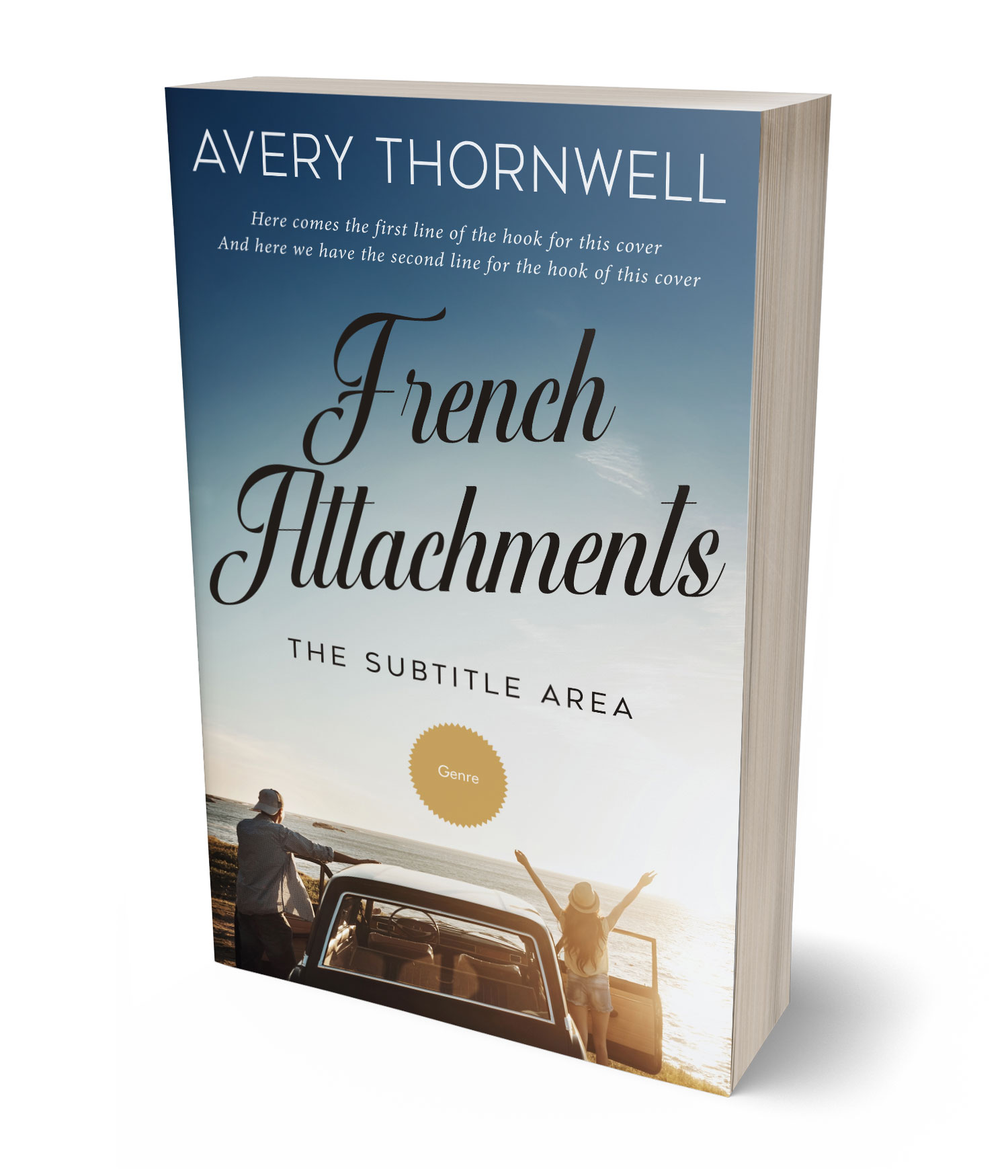 3D view of Custom & Premade Romance Book Cover - Celeste #17795 | BookCoverZone*