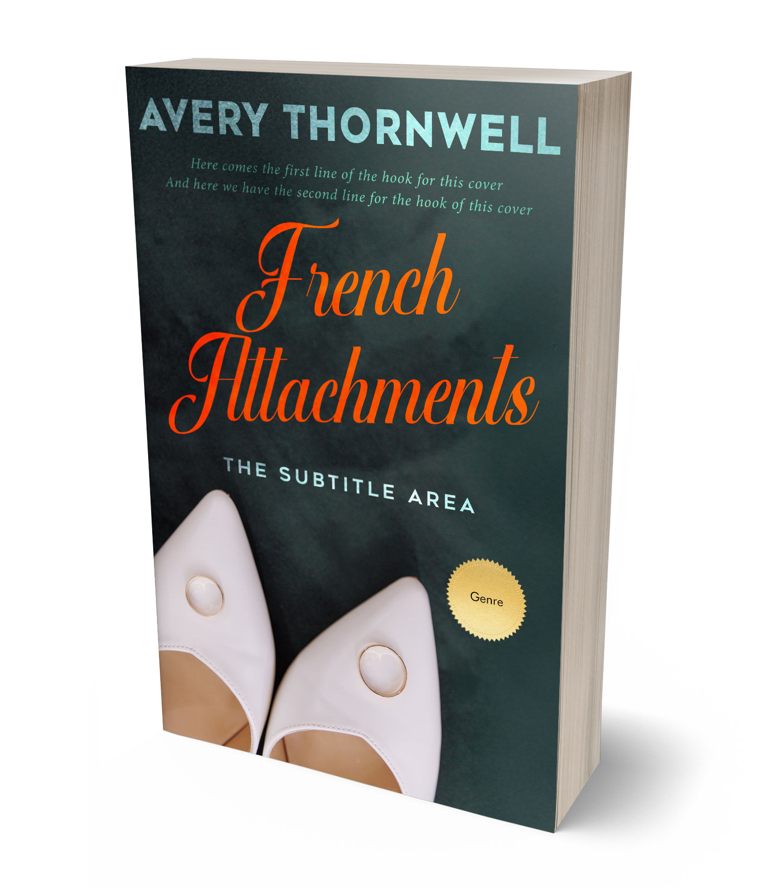 3D view of Premade Nonfiction Book Cover - Cameo