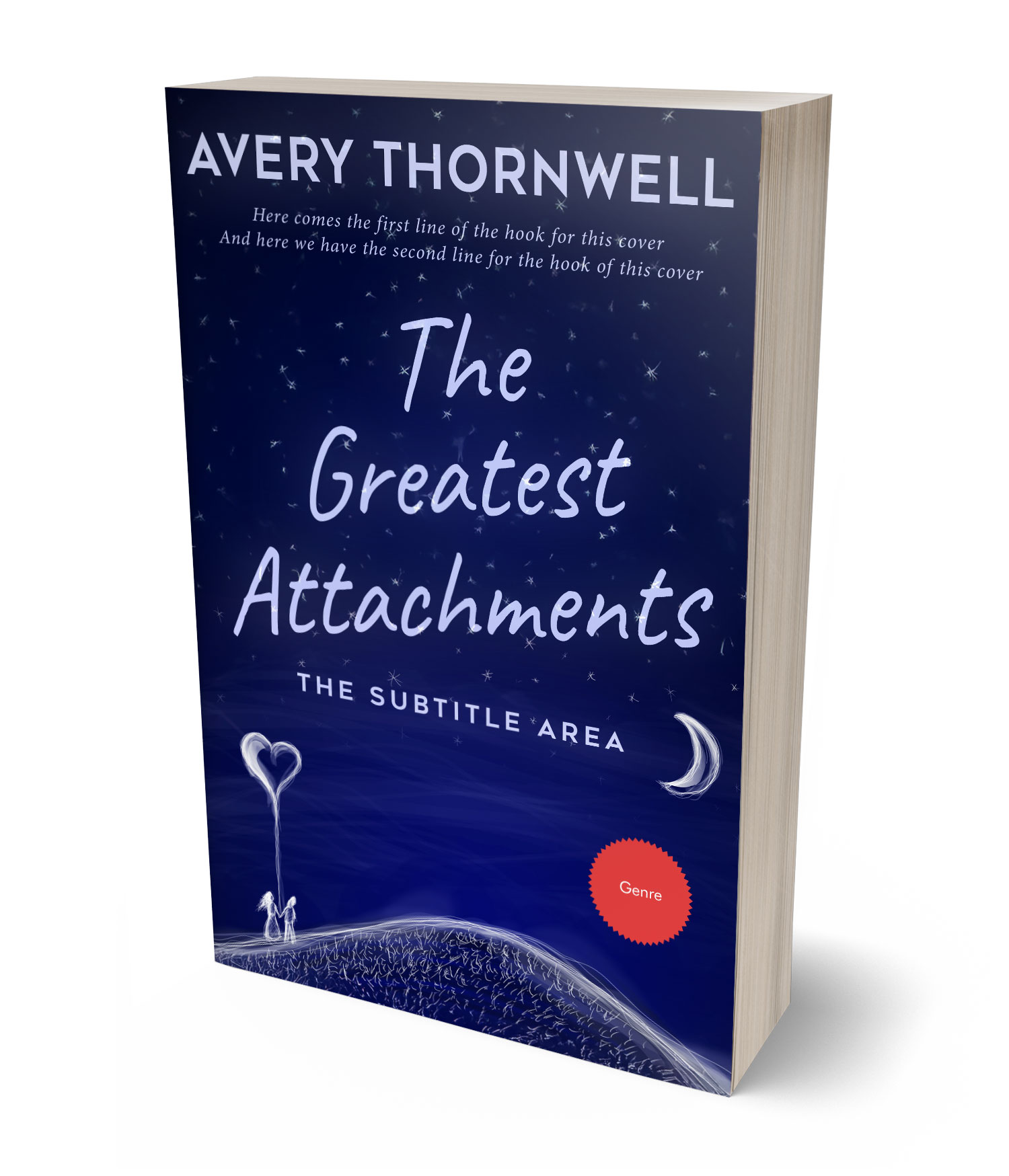 3D view of Custom & Premade Romance Book Cover - Downriver #17806 | BookCoverZone*