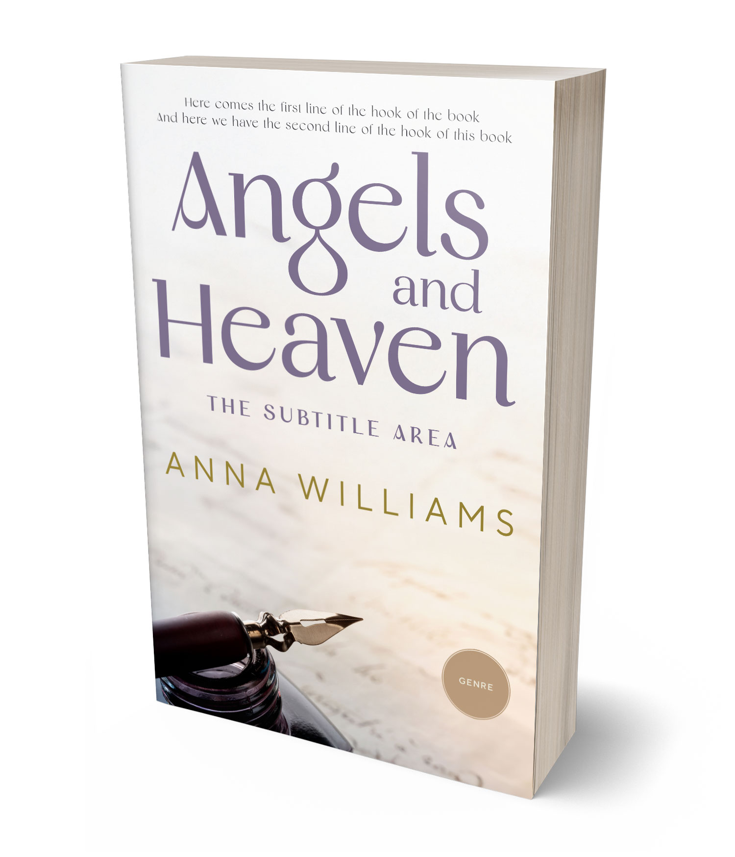 3D view of Custom & Premade Religion & Spirituality Book Cover - Spring Wood #17807 | BookCoverZone*