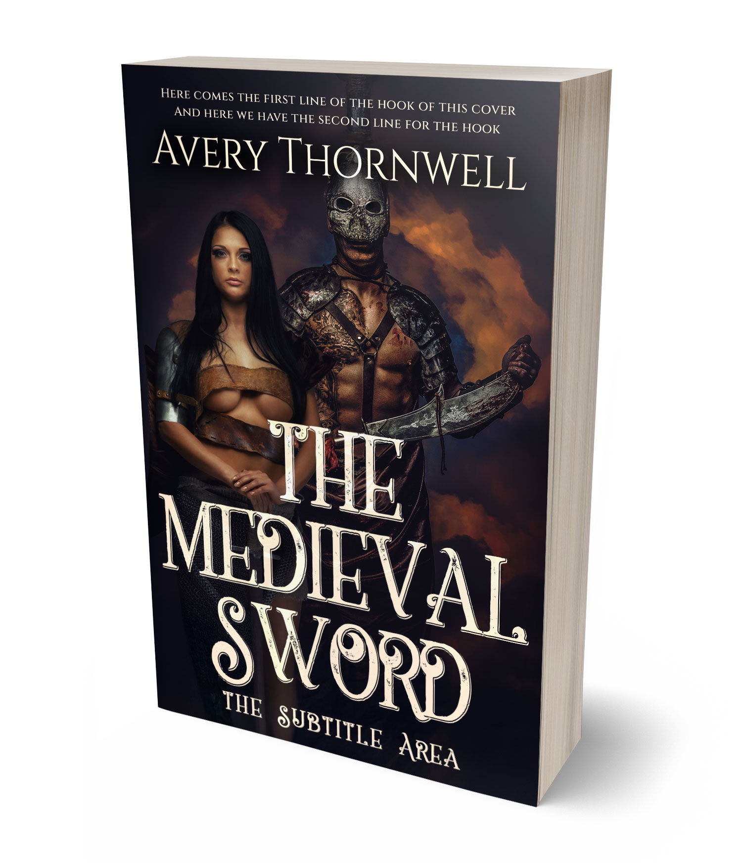 3D view of Premade  Book Cover - Bastille #17830 | BookCoverZone*