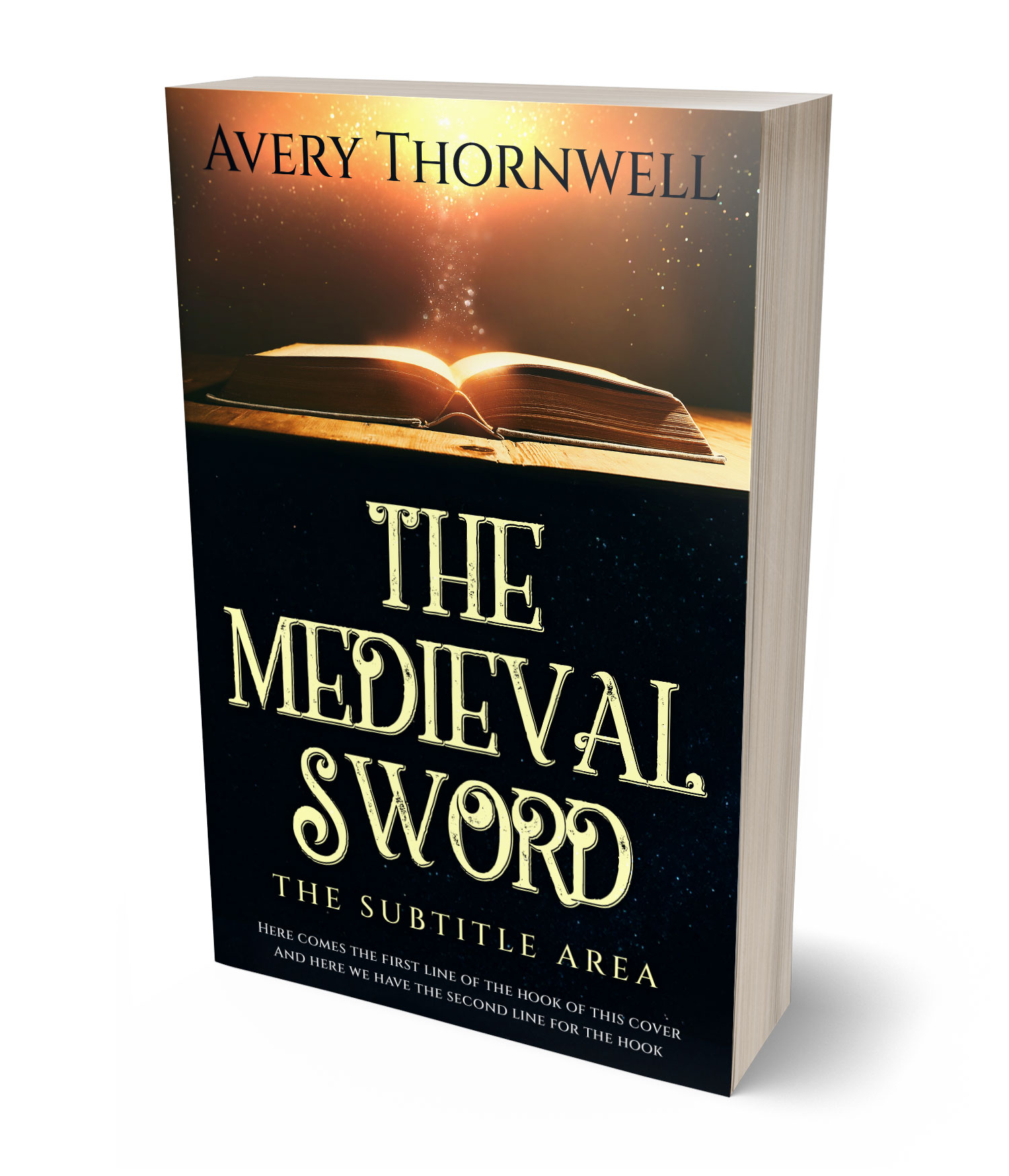 3D view of Premade  Book Cover - Cod Gray #17832 | BookCoverZone*