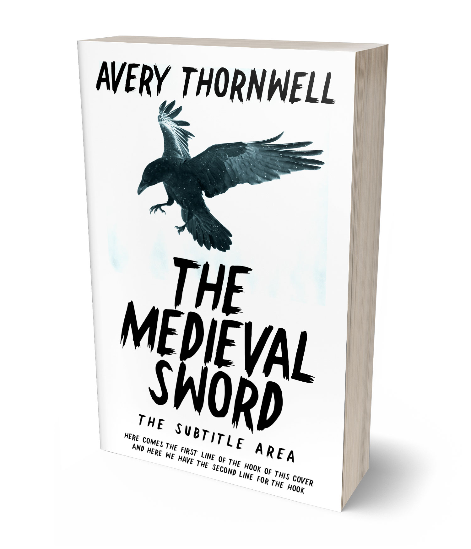 3D view of Premade  Book Cover - Bunker #17840 | BookCoverZone*