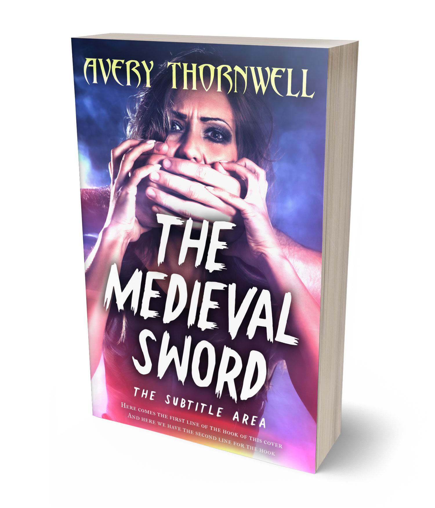 3D view of Premade  Book Cover - Martinique #17846 | BookCoverZone*