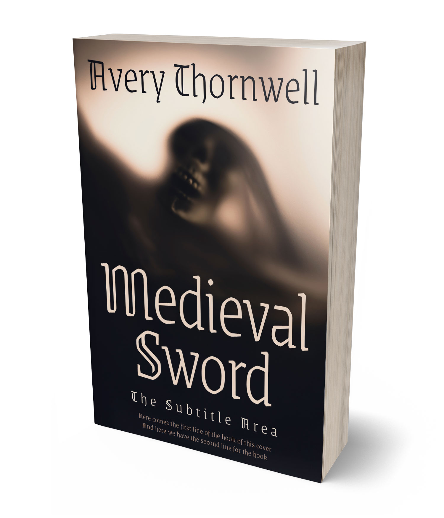 3D view of Premade  Book Cover - Thunder #17849 | BookCoverZone*