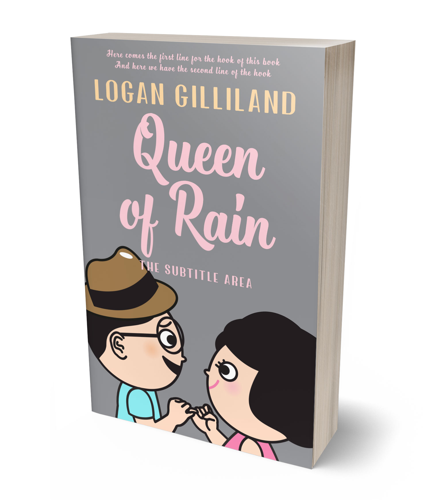 3D view of Premade Romance Book Cover - Star Dust #17853 | BookCoverZone*