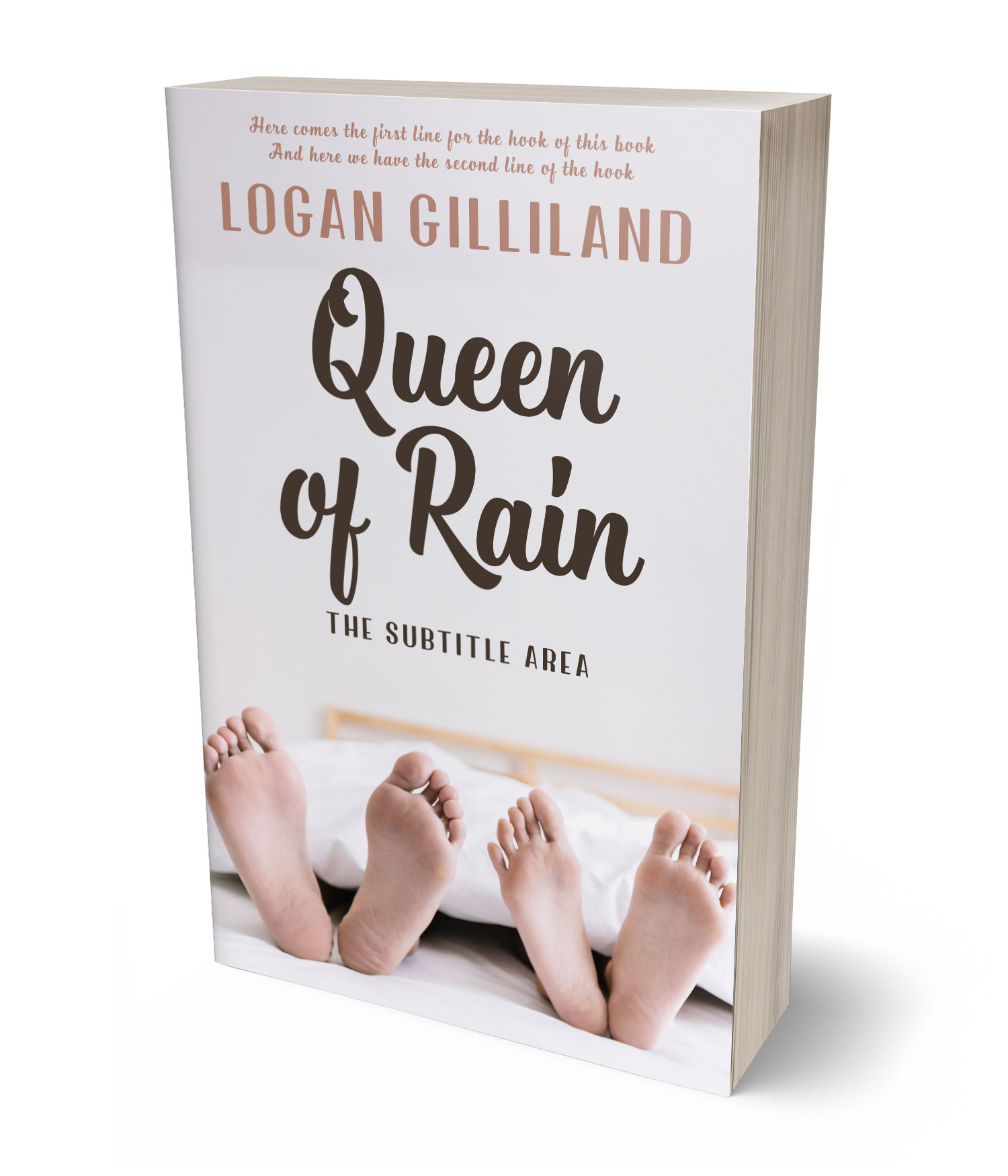 3D view of Premade Romance Book Cover - Bon Jour #17855 | BookCoverZone*