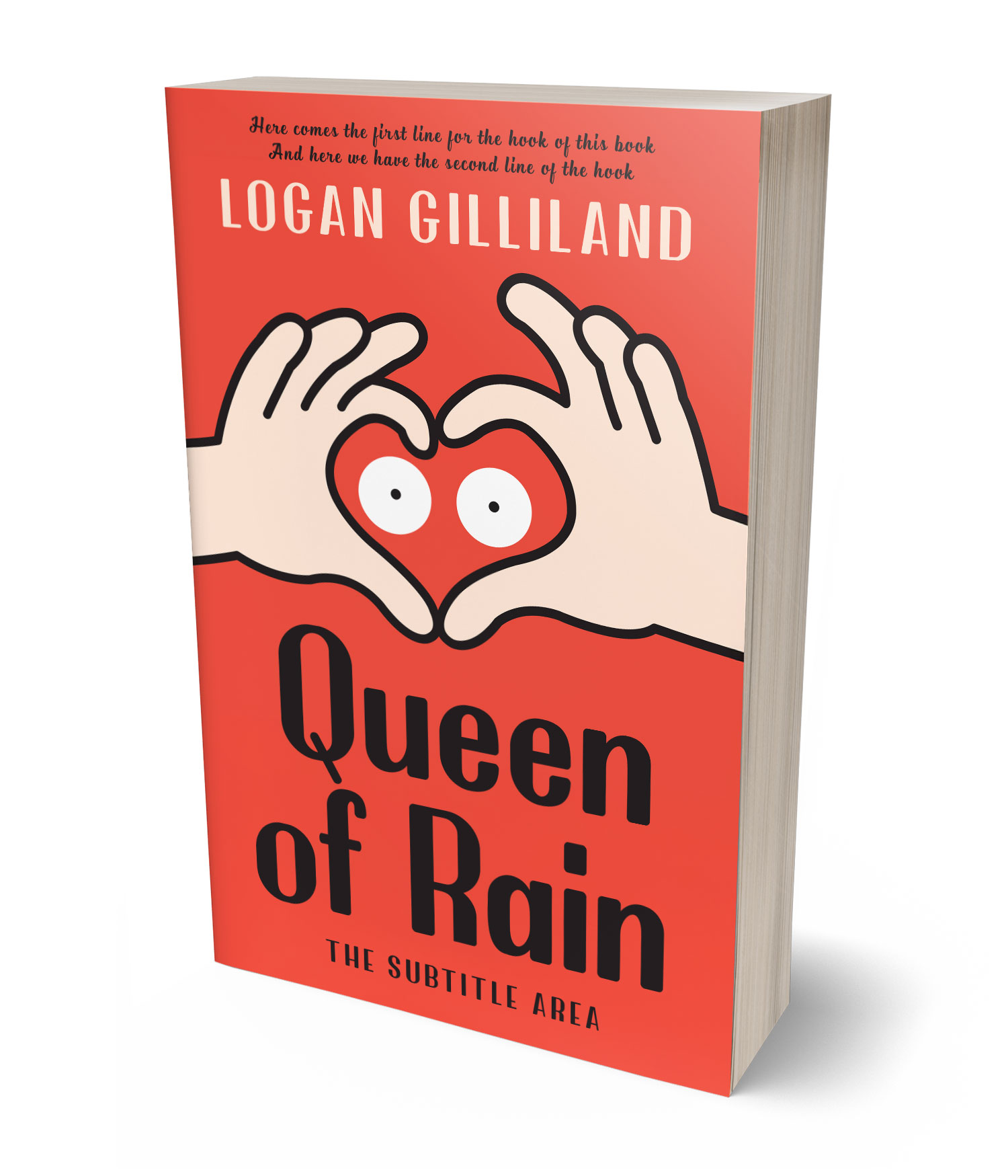 3D view of Premade Romance Book Cover - Flamingo #17857 | BookCoverZone*