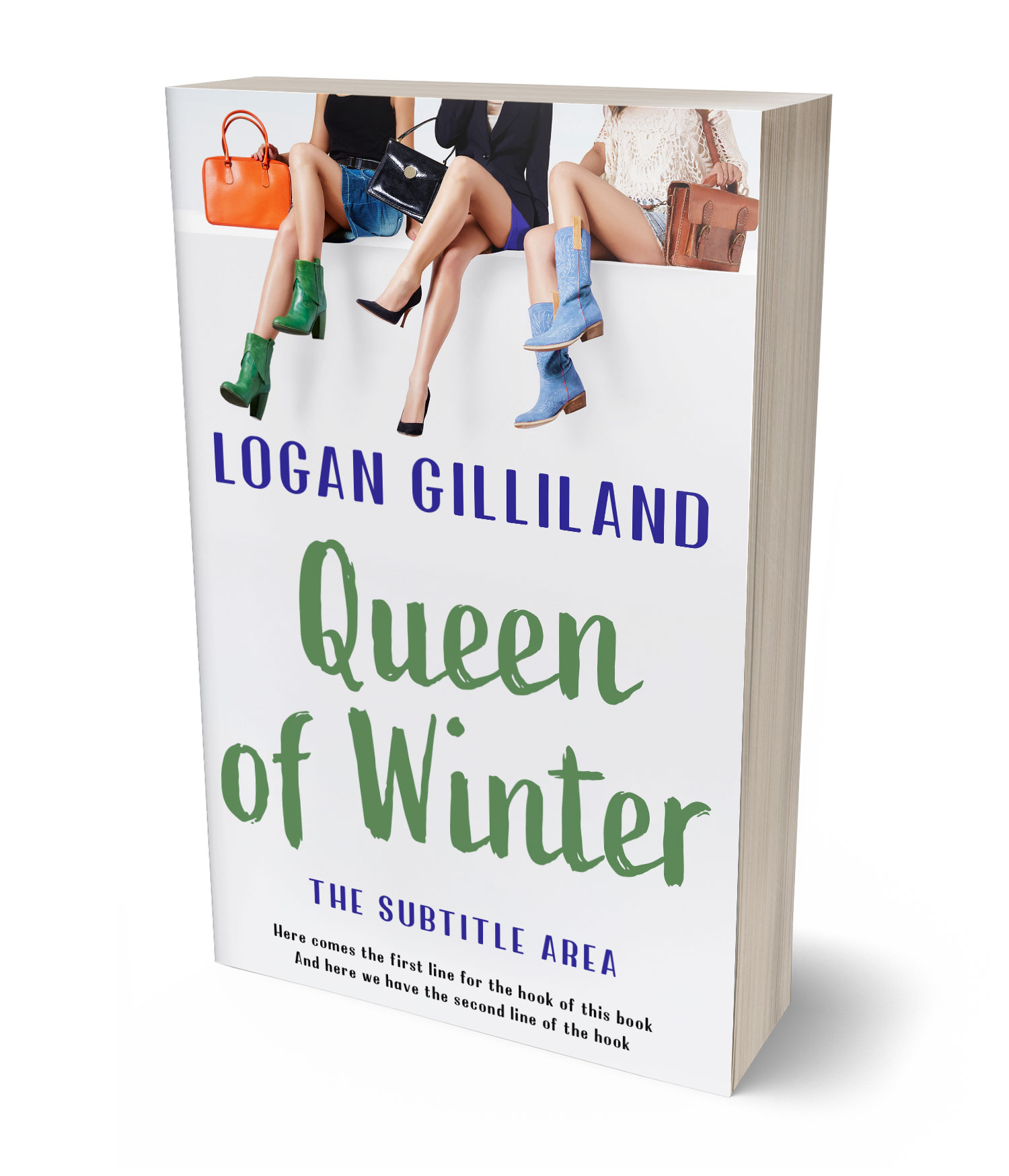 3D view of Premade Business Book Cover - Mineral Green #17874 | BookCoverZone*