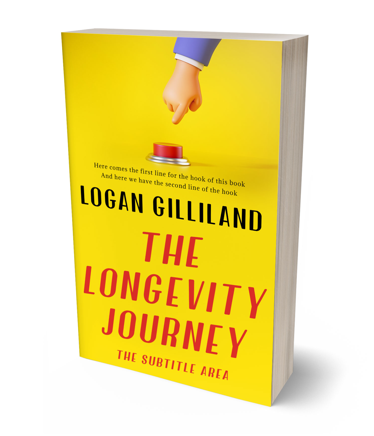 3D view of Premade Self-Improvement & Self-Help Book Cover - Lemon #17902 | BookCoverZone*