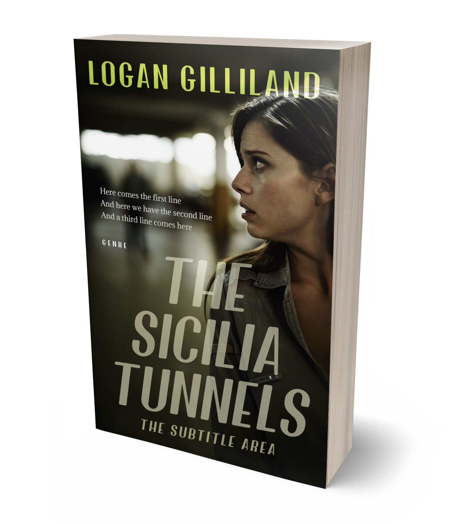 3D view of Premade Mystery & Thriller & Suspense Book Cover - Zeus #17909 | BookCoverZone*