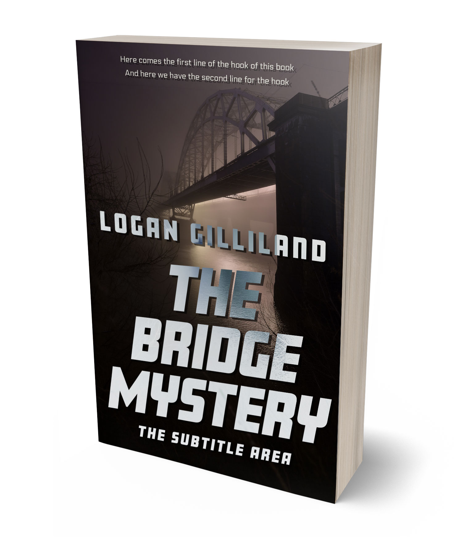 3D view of Premade Mystery & Thriller & Suspense Book Cover - Cocoa Brown #17921 | BookCoverZone*