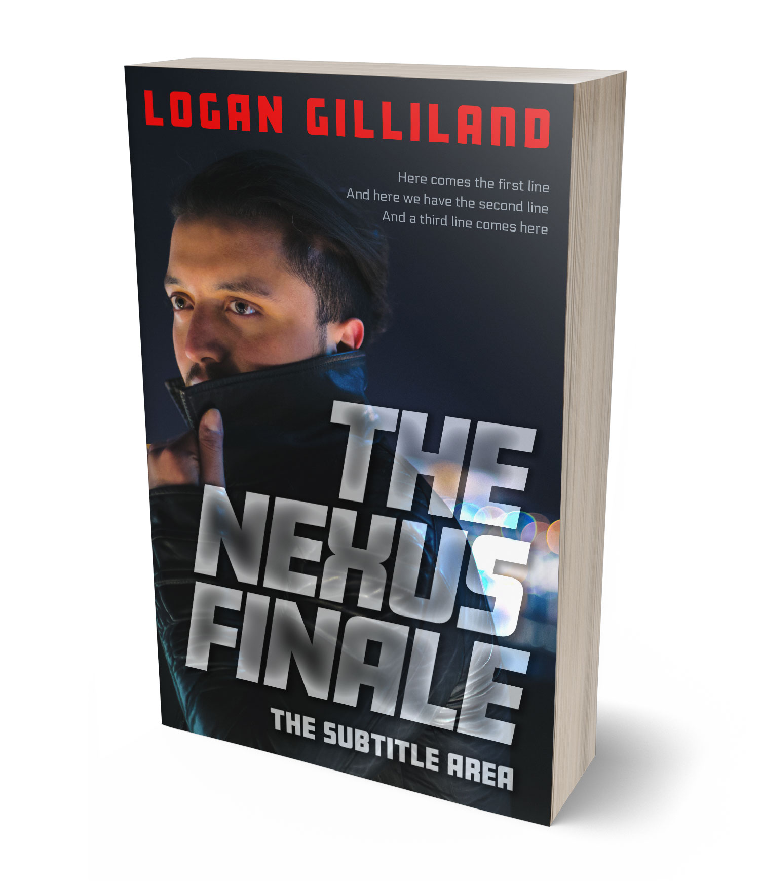 3D view of Premade Mystery & Thriller & Suspense Book Cover - Thatch #17934 | BookCoverZone*