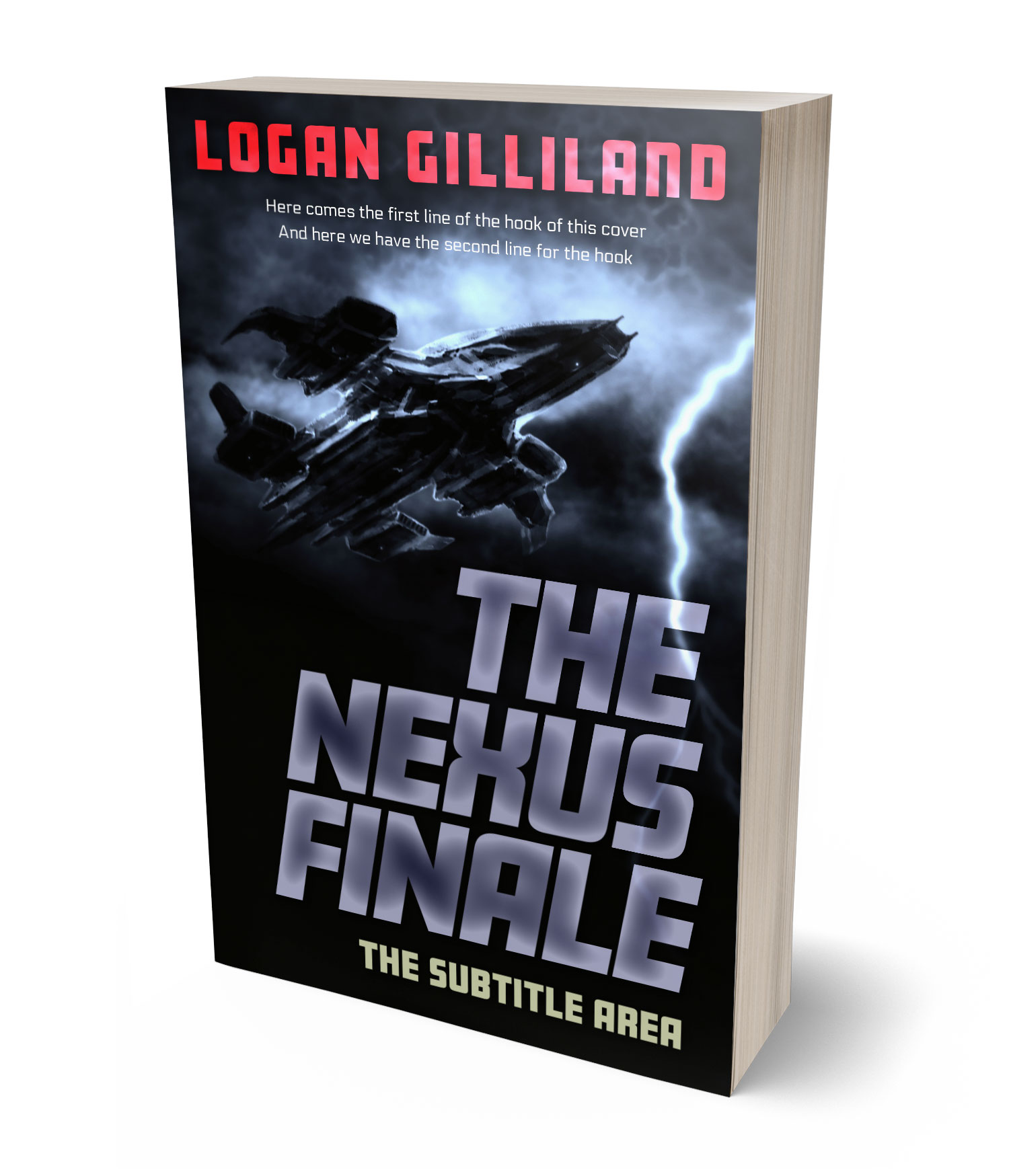 3D view of Premade Science Fiction Book Cover - London Hue #17935 | BookCoverZone*