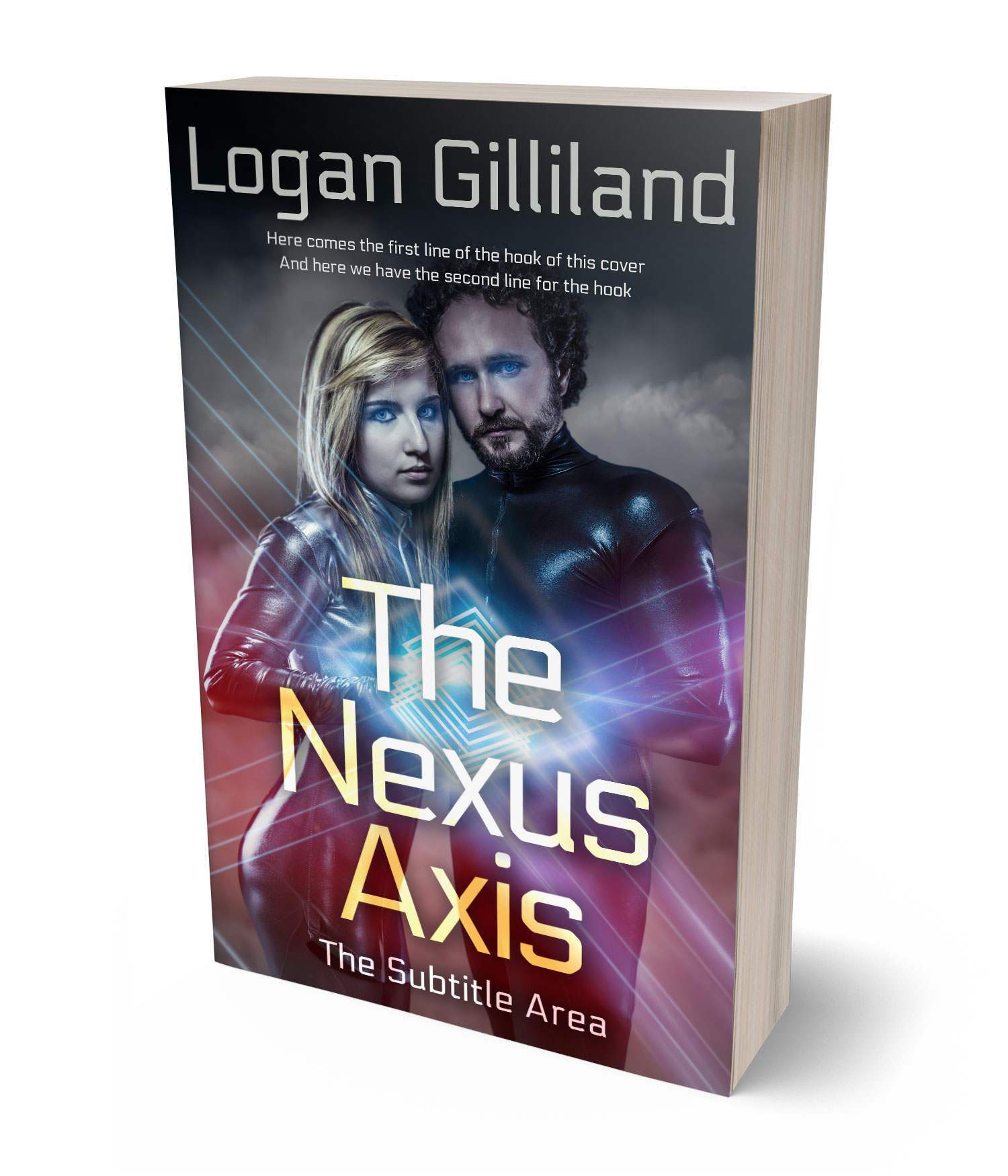 3D view of Premade Science Fiction Book Cover - Ship Gray #17952 | BookCoverZone*